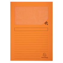 Lot de 10 chemises à fenêtres A4 - Super - Carton - Exacompta