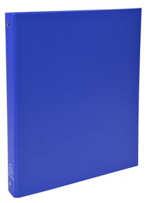 Classeur Exacompta rembordé polypropylène 4 anneaux 30mm - A4 - Bleu