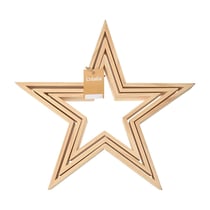 Triptyque forme étoile évidée - 25, 30 et 35 cm