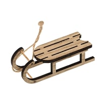 Suspension luge en bois 10 cm - Créalia
