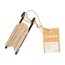 Suspension luge en bois 10 cm - Créalia