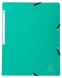 Chemise à élastique sans rabat A4 - Carton - Exacompta - Vert