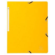 Chemise à élastique sans rabat A4 - Carton - Exacompta - Jaune