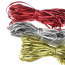 3 fils nylon coloris métalliques - 5 mètres