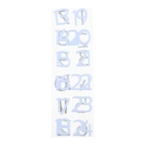 24 chiffres feutrine - blanc