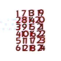 24 chiffres de l'Avent - Bois rouge