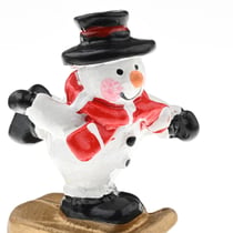 Set de 3 bonhommes de neige en résine 4,7 cm - Créalia