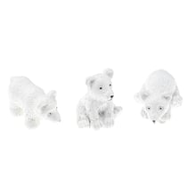 Set de 3 oursons en résine 3,5 cm - Créalia