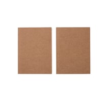 2 carnets kraft - 13 x 18 cm