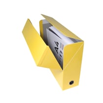 Boîte transfert A4 - Iderama - Dos 90 mm - Carton - Exacompta - Jaune