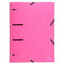 1 chemise à élastique 3 rabats A4 - Punchy - Carton - Exacompta - Coloris assortis