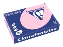 Ramette de papier - 500 feuilles A4 21 x 29.7 cm - 80 g/m² - Trophée - Clairefontaine - Rose