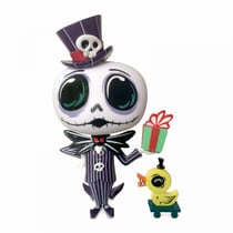 Figurine - Jack Skellington & Killer Duck - L'étrange Noël de Mr Jack (Disney) - 18 cm