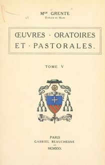Œuvres oratoires et pastorales (5)