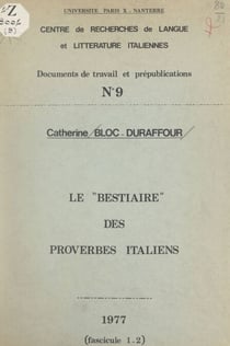 Le bestiaire des proverbes italiens