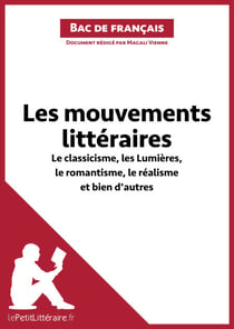 Les mouvements littéraires - Le classicisme, les Lumières, le romantisme, le réalisme et bien d'autres (Fiche de révision) - Réussir le bac de français