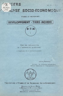 Pour une implantation de l'entreprise algérienne - L'analyse de l'environnement