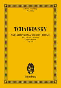 Variations on a Rococo Theme - Op. 33, Original Version