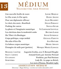 Médium n°13, octobre-décembre 2007