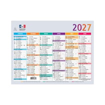 Calendrier 2027 Exacompta - 12 mois- 18 x 13,5 cm