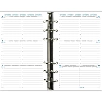 Recharge pour agenda semainier 2026 Exacompta - 10,5 x 17,2 cm - Exatime 17