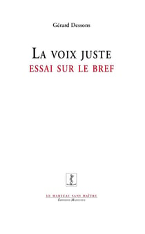 Essai sur le bref