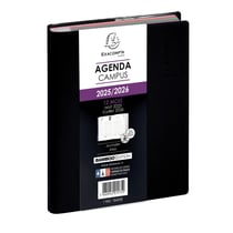 Agenda scolaire journalier 2025/2026 Exacompta - Noir - 12 x 17 cm - Forum Campus
