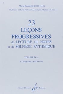 23 Leçons Progressives Vol.4 A - méthode