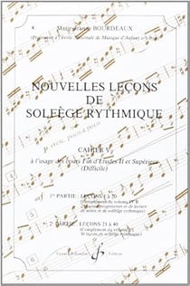 Nouvelles leçons de solfège rythmique Volume 5 - méthode Solfège