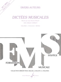 Dictées Musicales Volume 4 - Élève (+CD) - méthode