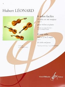 6 Solos faciles, op. 41. 2e solo en mi majeur - Partition  - débutant