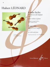 6 Solos faciles, op. 41. 3e solo en sol majeur - Partition  - débutant