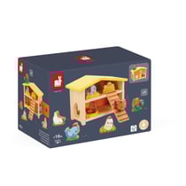 Gamme Ferme - Mon Premier Poulailler - Un Poulailler, 9 Poules en Bois