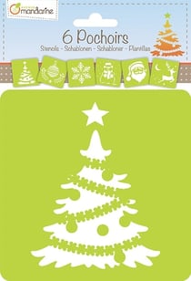 6 pochoirs Noël
