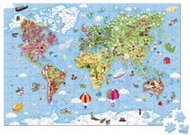 Valise puzzle géant Monde - 300 pièces