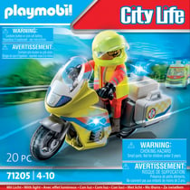 PLAYMOBIL - STARTER PACK - SECOURISTE AVEC GYROPODE (34 PIÈCES) - CITY LIFE  71257