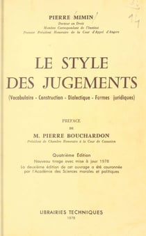 Le style des jugements