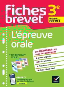 Fiches brevet - L'épreuve orale 3e Brevet 2026 - tout l'épreuve en fiches de révision détachables