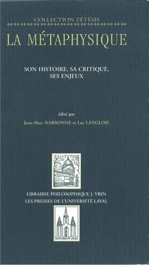 Métaphysique tome 1: histoire, critique, enjeux... - Tome 1