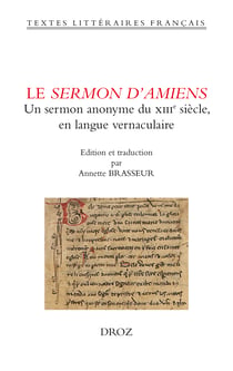 Le Sermon d'Amiens - anonyme du XIIIe siècle en langue vernaculaire
