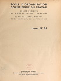 L'étude du marché - Leçon n° 83
