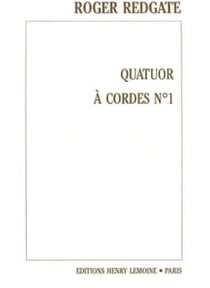 Quatuor n°1 - partition quatuor à cordes