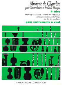 Trios (4) - partition trio d'instruments à vent