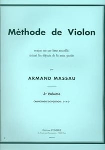 Méthode de violon Vol.3 (1e et 3e positions) - Méthode violon