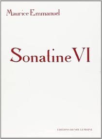 Sonatine VI - partition Piano