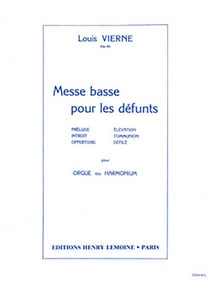 Messe basse pour les défunts Op.62 - partition orgue