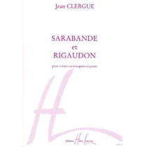 Sarabande et Rigaudon - partition trompette et piano