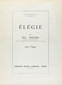 Elégie Op.38 - partition orgue