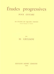Etudes progressives (158) - partition guitare