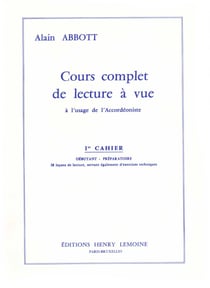 Lecture à vue Vol.1 - partition accordéon